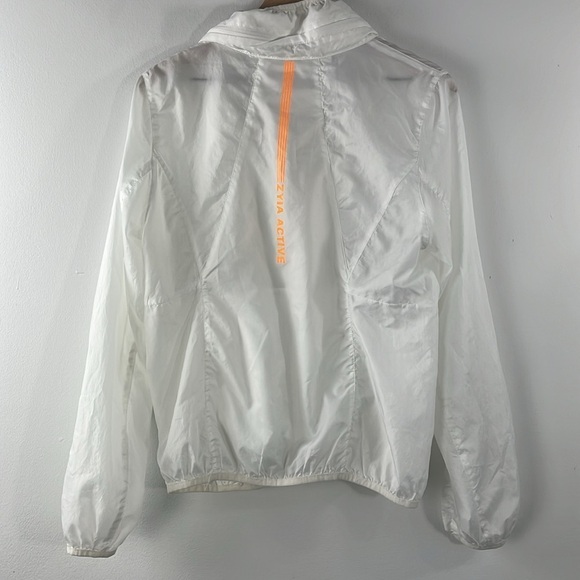 Zyia Active Ghost Trainer Lightweight Hooded Zip Windbreaker Jacket Womens M - Picture 2 of 10
